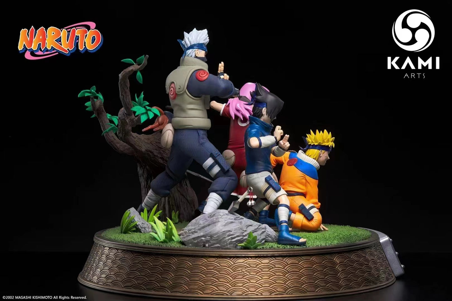 Kami Arts - Team 7 - Kakashi Hatake, Uchiha Sasuke, Uzumaki Naruto, Haruno Sakura & Pakkun