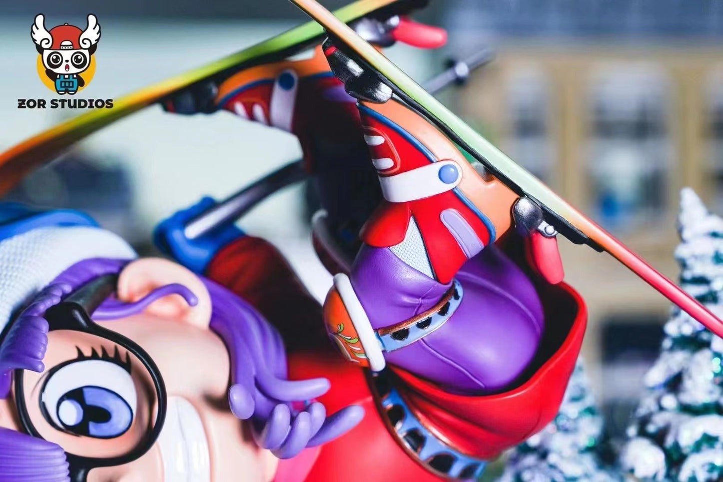 ZOR Studio - Skiing Arale Norimaki and Gatchan