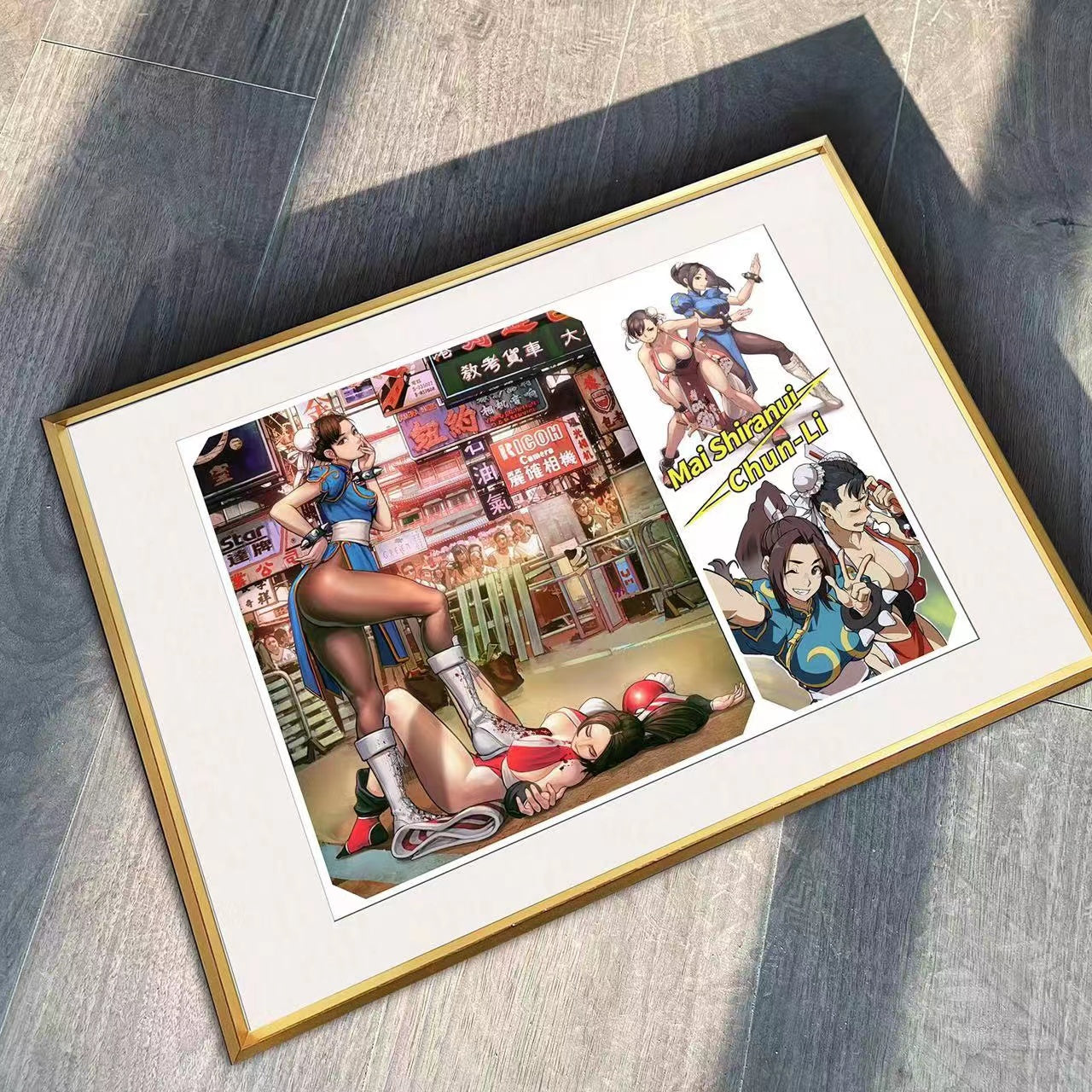 Billion Birds Studio - Mai Shiranui X Chun Li Poster Frame