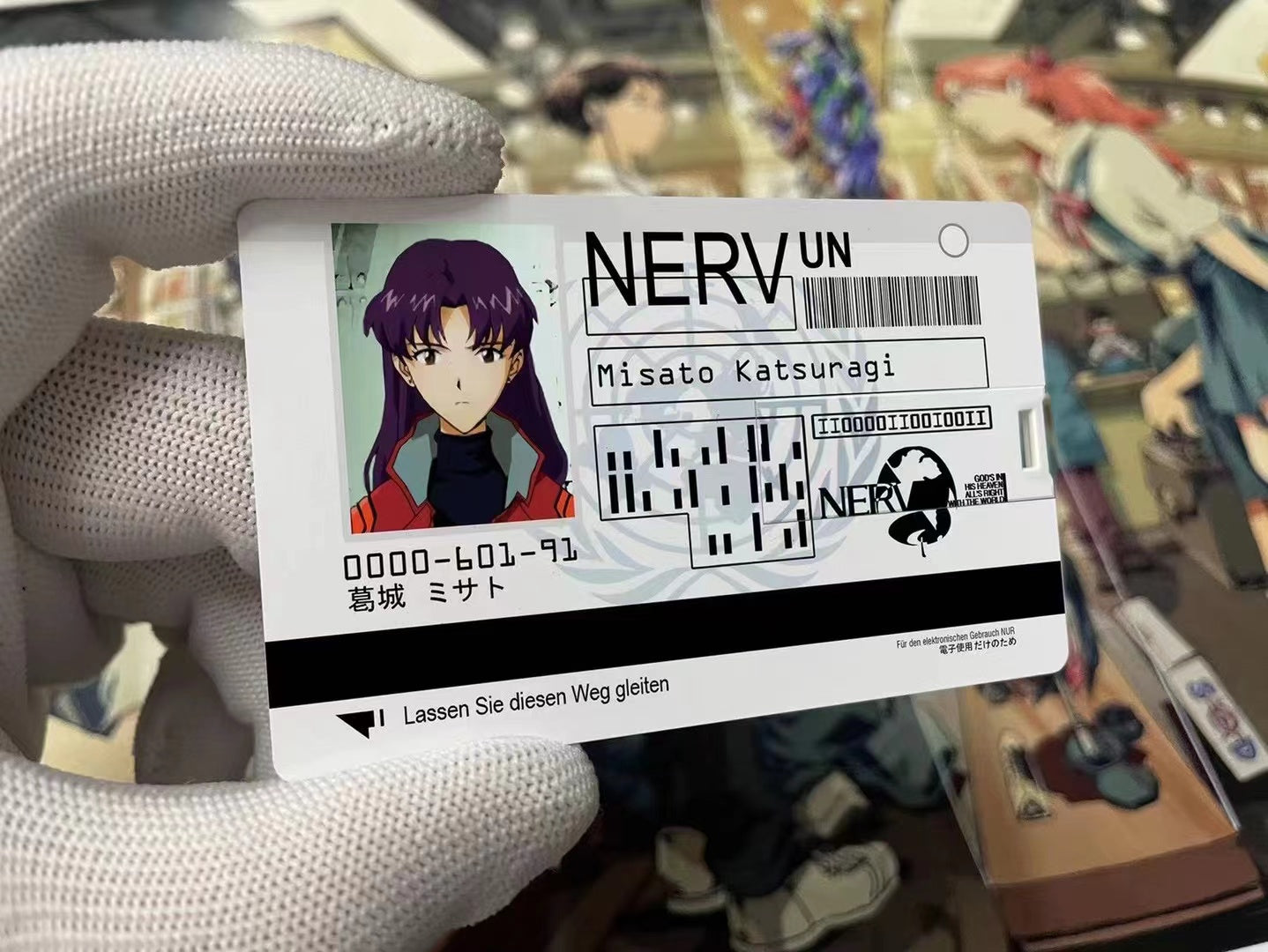 USB NERV ID Card # Series 02 - Misato Katsuragi / Kaworu Nagisa / Mari Illustrious Makinami