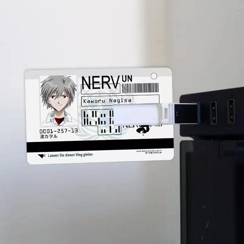 USB NERV ID Card # Series 02 - Misato Katsuragi / Kaworu Nagisa / Mari Illustrious Makinami