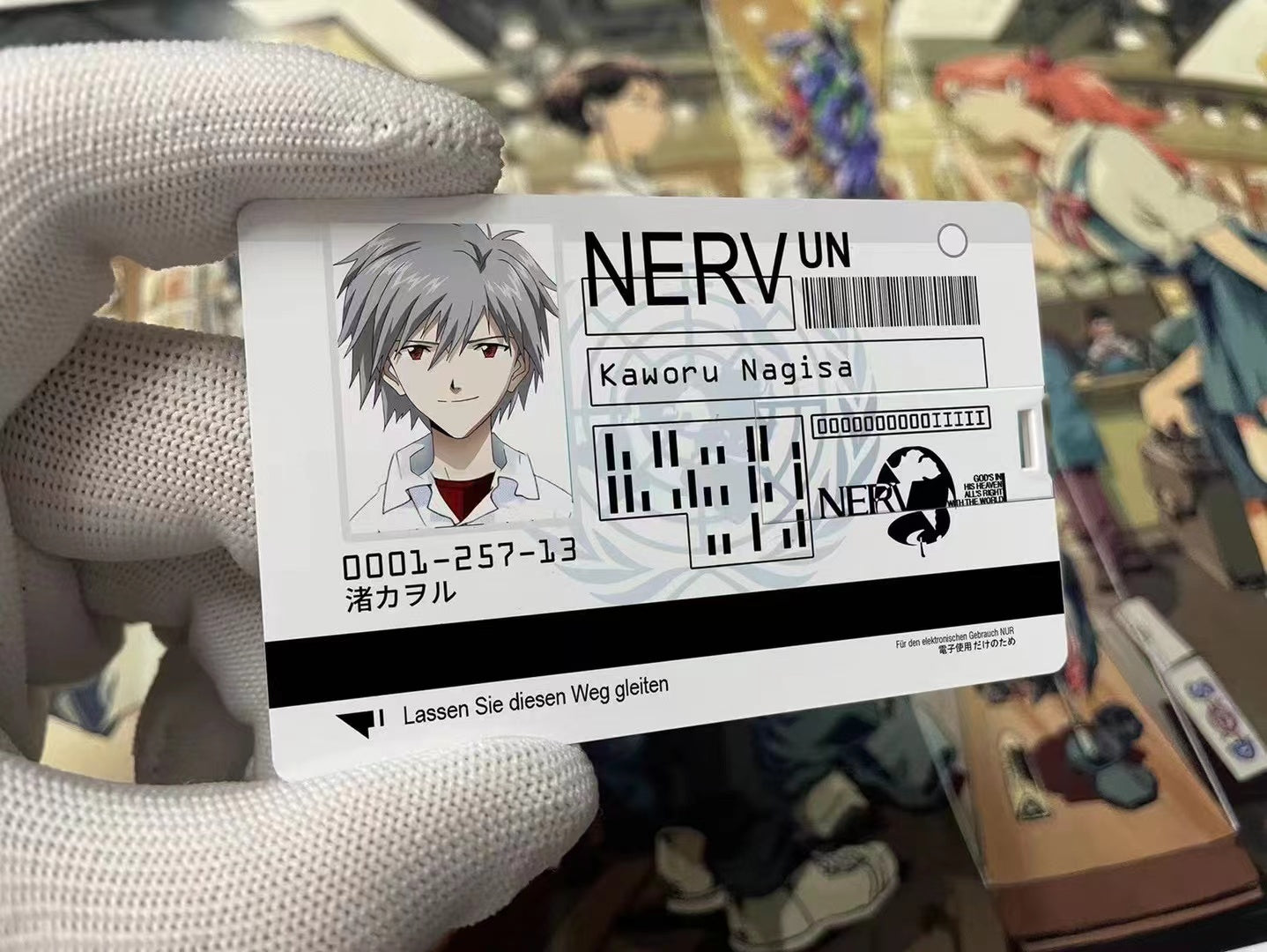 USB NERV ID Card # Series 02 - Misato Katsuragi / Kaworu Nagisa / Mari Illustrious Makinami