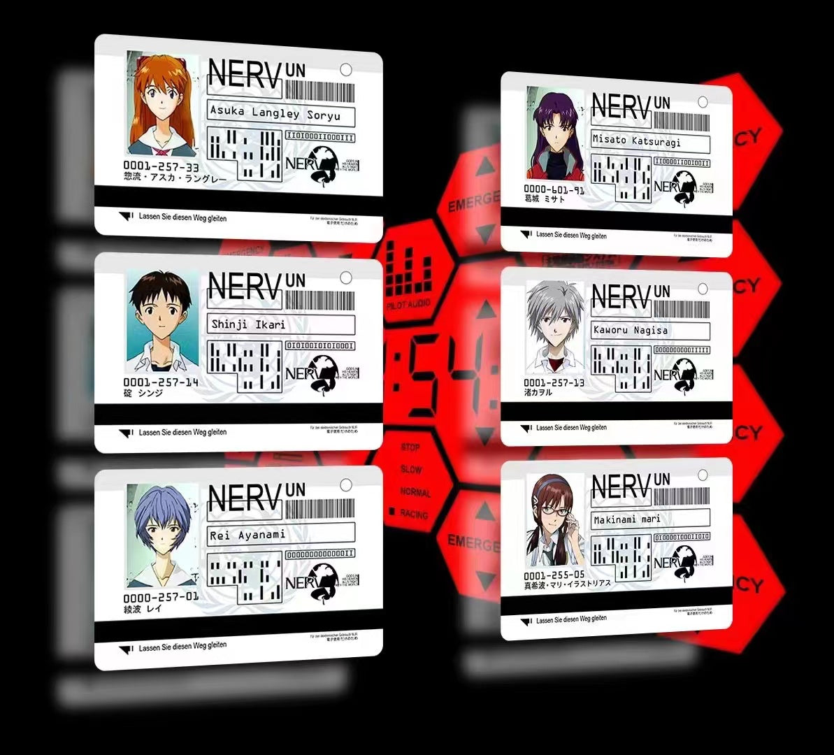 USB NERV ID Card # Series 02 - Misato Katsuragi / Kaworu Nagisa / Mari Illustrious Makinami