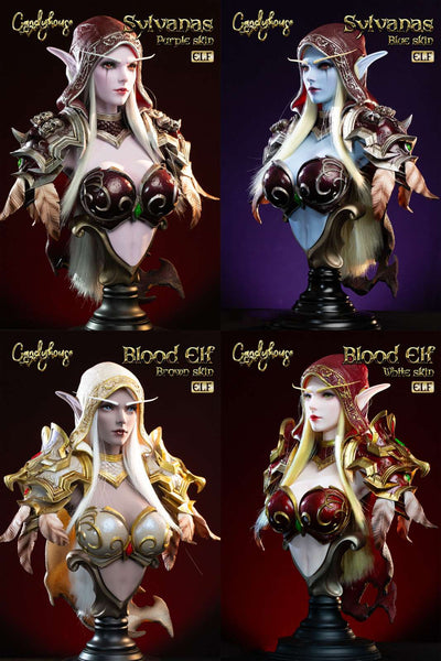 Candy House Studio - Sylvanas Windrunner / Blood Elf Bust [Cast Off][4 Variants]