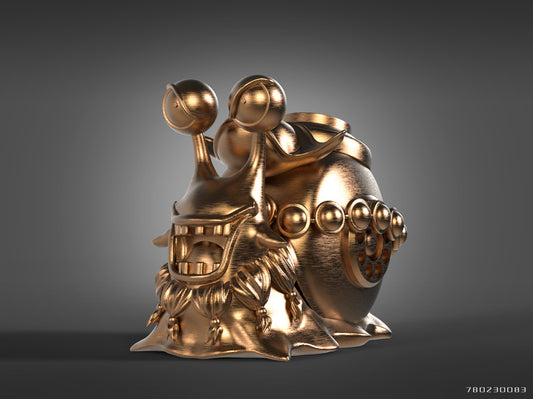 LX Studio - Golden Den Den Mushi Four Emperors Blackbeard Marshall D Teach [2 Variants]