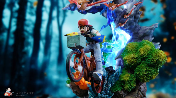 A.M Comic House - Riding Bike Ash Ketchum