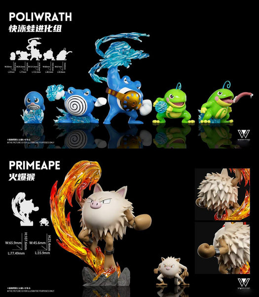 Wonder Studio - Poliwrath / Primeape Evolutionary Group [5 Variants]