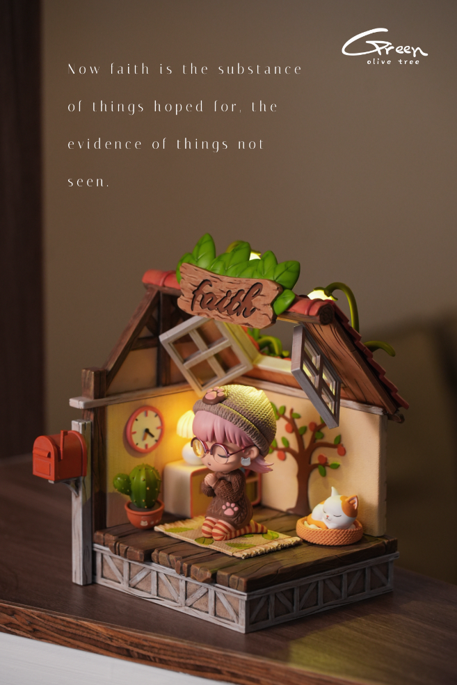 Green Olive Tree Studio - Girl Phoebe is Praying For You