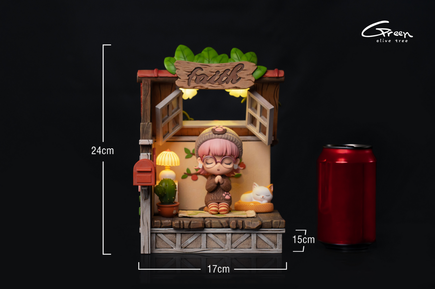 Green Olive Tree Studio - Girl Phoebe is Praying For You