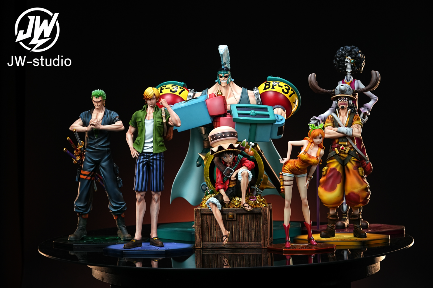 JW Studio - Roronoa Zoro x Sanji x Usopp x Brook x Robin x Franky x Chopper [7 Variants]