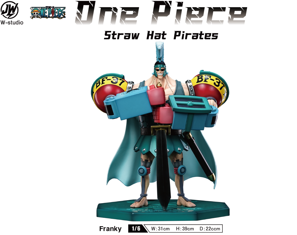 JW Studio - Roronoa Zoro x Sanji x Usopp x Brook x Robin x Franky x Chopper [7 Variants]