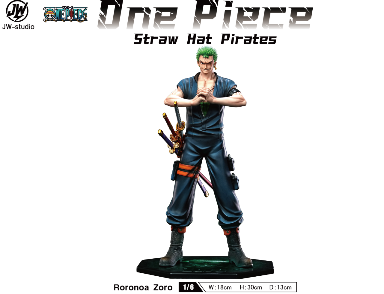 JW Studio - Roronoa Zoro x Sanji x Usopp x Brook x Robin x Franky x Chopper [7 Variants]