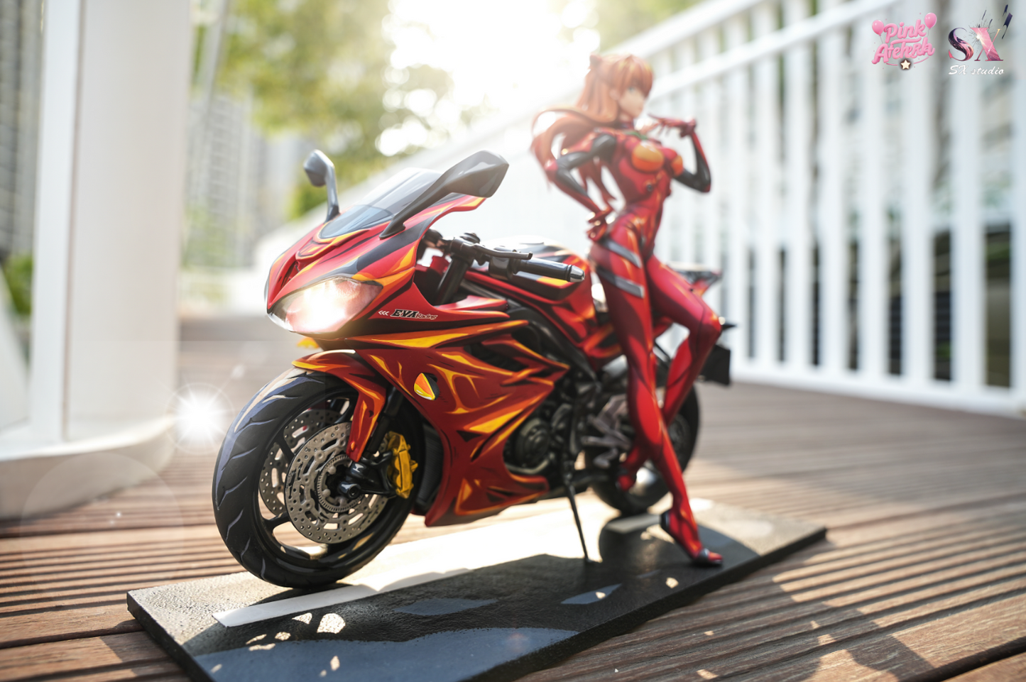 Aetheria Studio X SX Studio - Asuka Langley Sohryu Motorcycle Girl