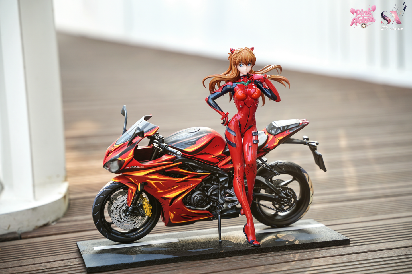 Aetheria Studio X SX Studio - Asuka Langley Sohryu Motorcycle Girl