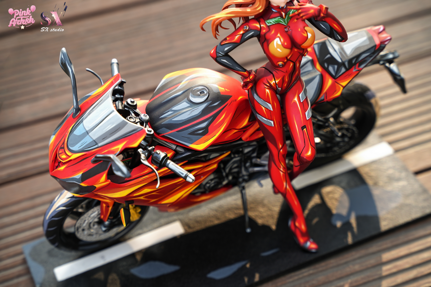 Aetheria Studio X SX Studio - Asuka Langley Sohryu Motorcycle Girl