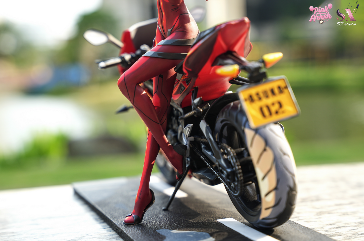 Aetheria Studio X SX Studio - Asuka Langley Sohryu Motorcycle Girl