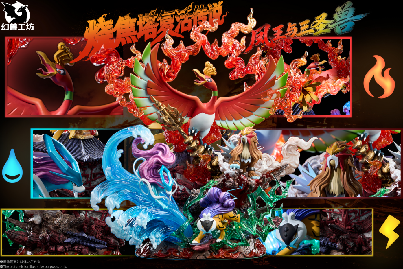 Phantom Beast Studio - Ho-Oh x Legendary Beasts