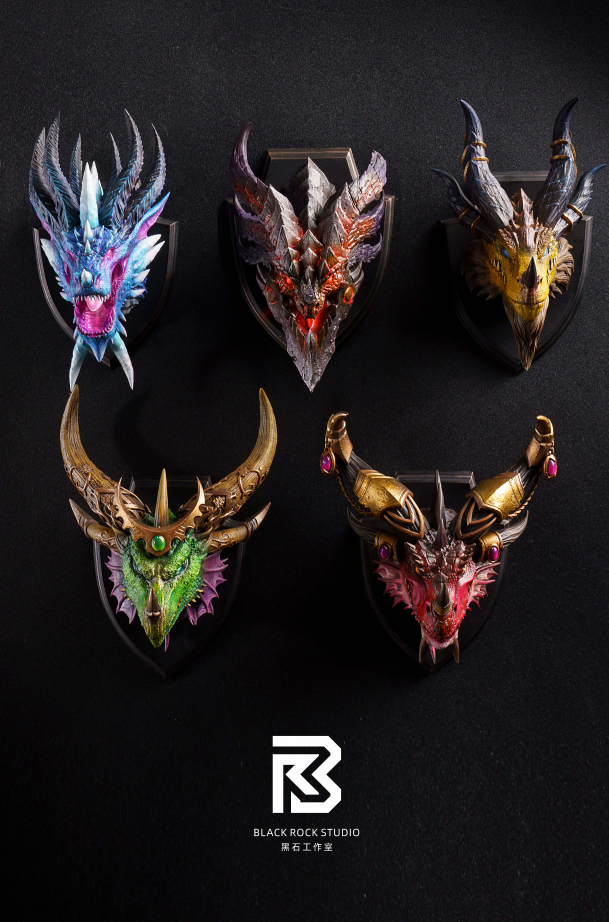 Black Rock Studio / BR - Five Dragon Aspects Fridge Magnet [2 Variants]