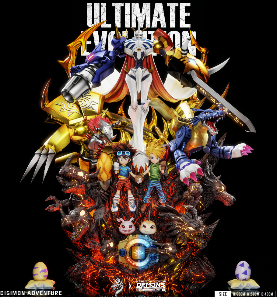 Lue Ying Studio x Demons Studio - Courage and friendship combined into one Omegamon