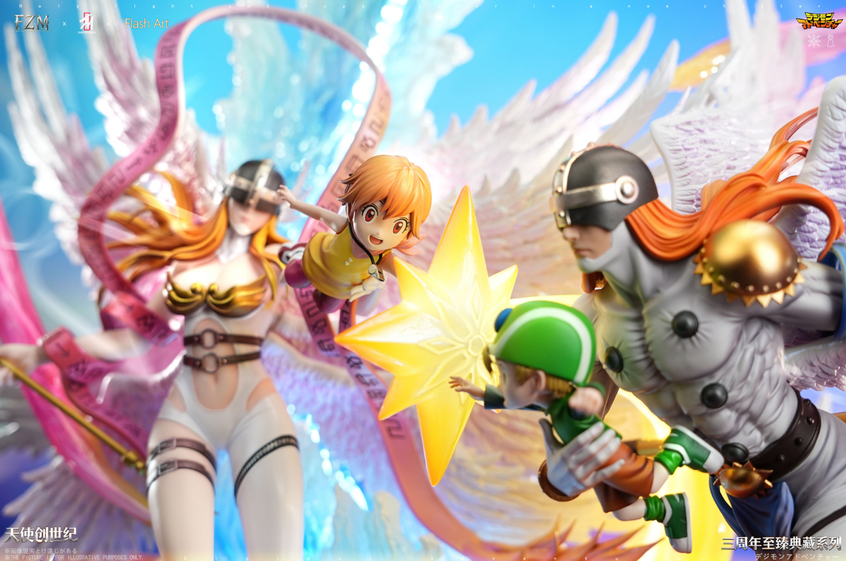 SUPER HERO Studio X Flash Art STUDIO X Fantasy Zone Maker - Genesis of Angels Angewomon X Angemon