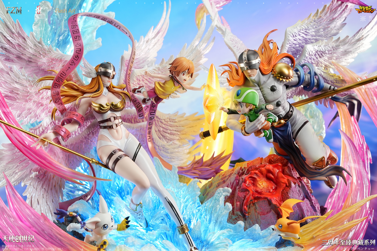 SUPER HERO Studio X Flash Art STUDIO X Fantasy Zone Maker - Genesis of Angels Angewomon X Angemon