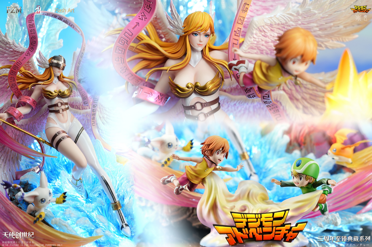 SUPER HERO Studio X Flash Art STUDIO X Fantasy Zone Maker - Genesis of Angels Angewomon X Angemon