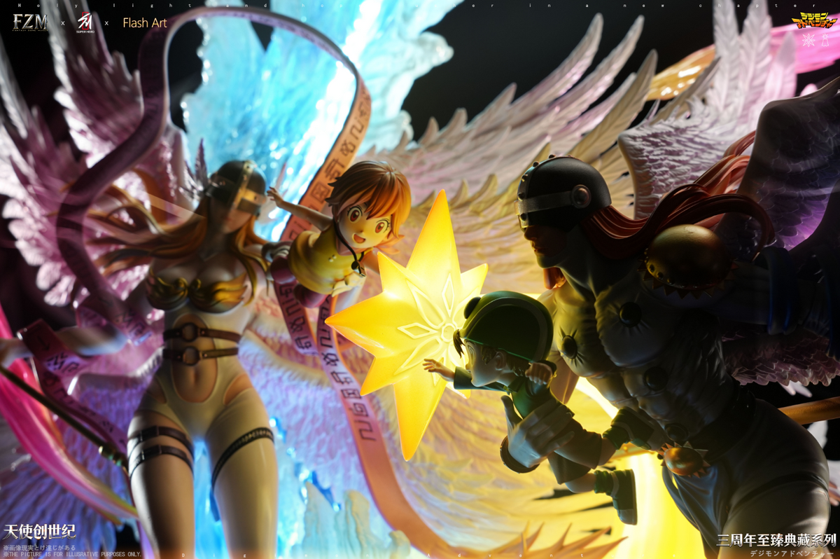 SUPER HERO Studio X Flash Art STUDIO X Fantasy Zone Maker - Genesis of Angels Angewomon X Angemon
