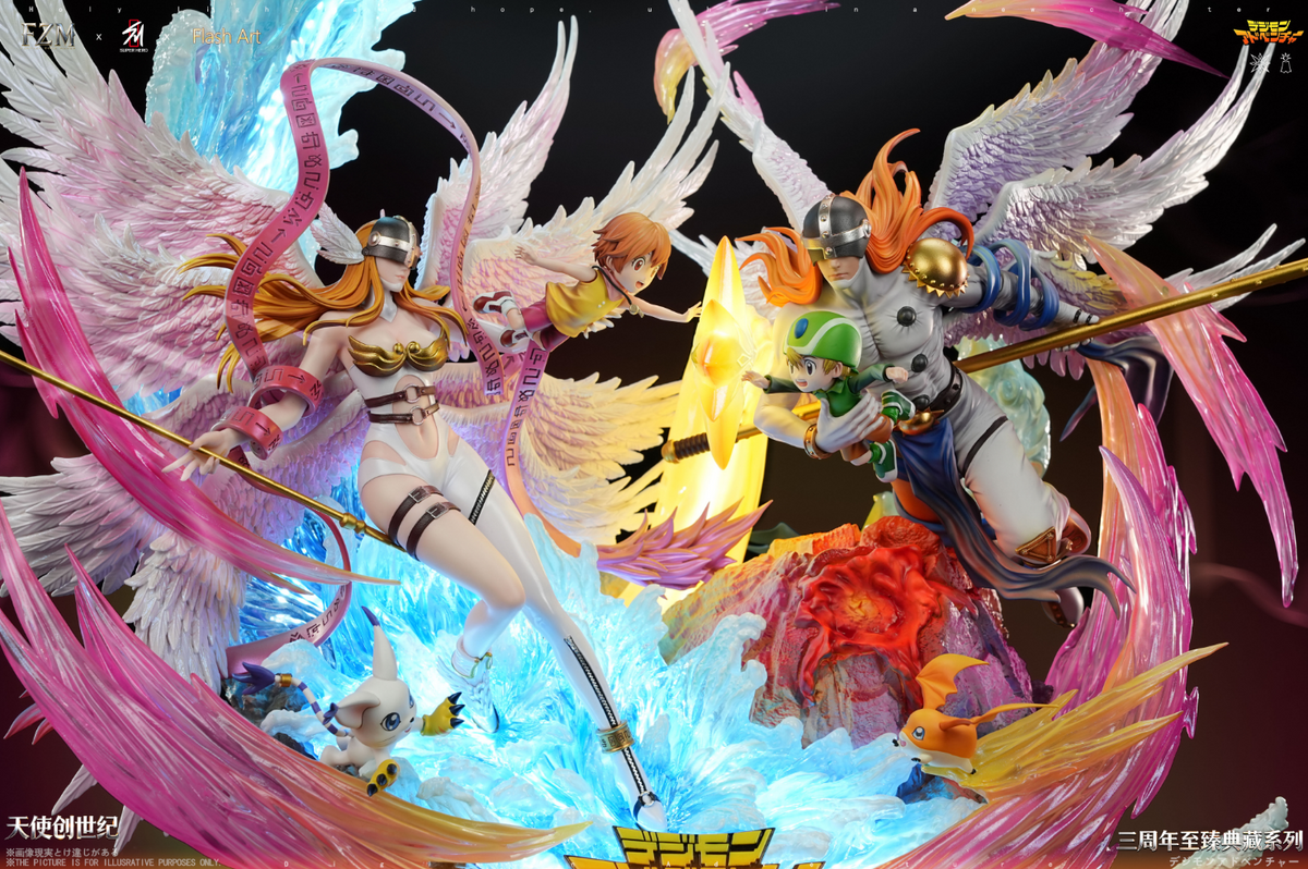 SUPER HERO Studio X Flash Art STUDIO X Fantasy Zone Maker - Genesis of Angels Angewomon X Angemon