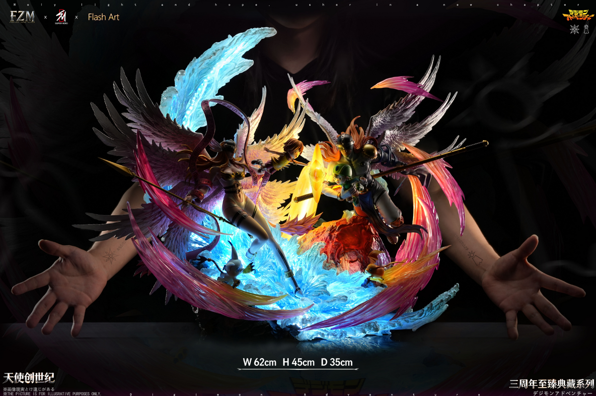 SUPER HERO Studio X Flash Art STUDIO X Fantasy Zone Maker - Genesis of Angels Angewomon X Angemon