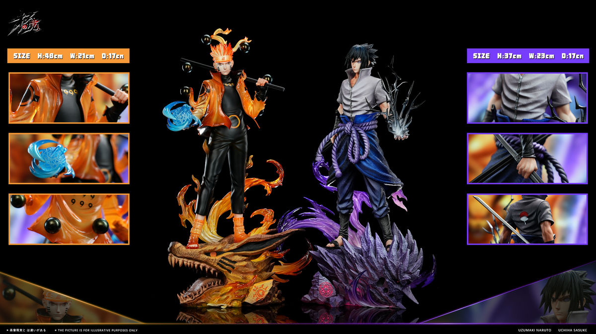 Ji Zhi Jing Studio - Six Paths Naruto X Six Paths Sasuke [3 Variants]