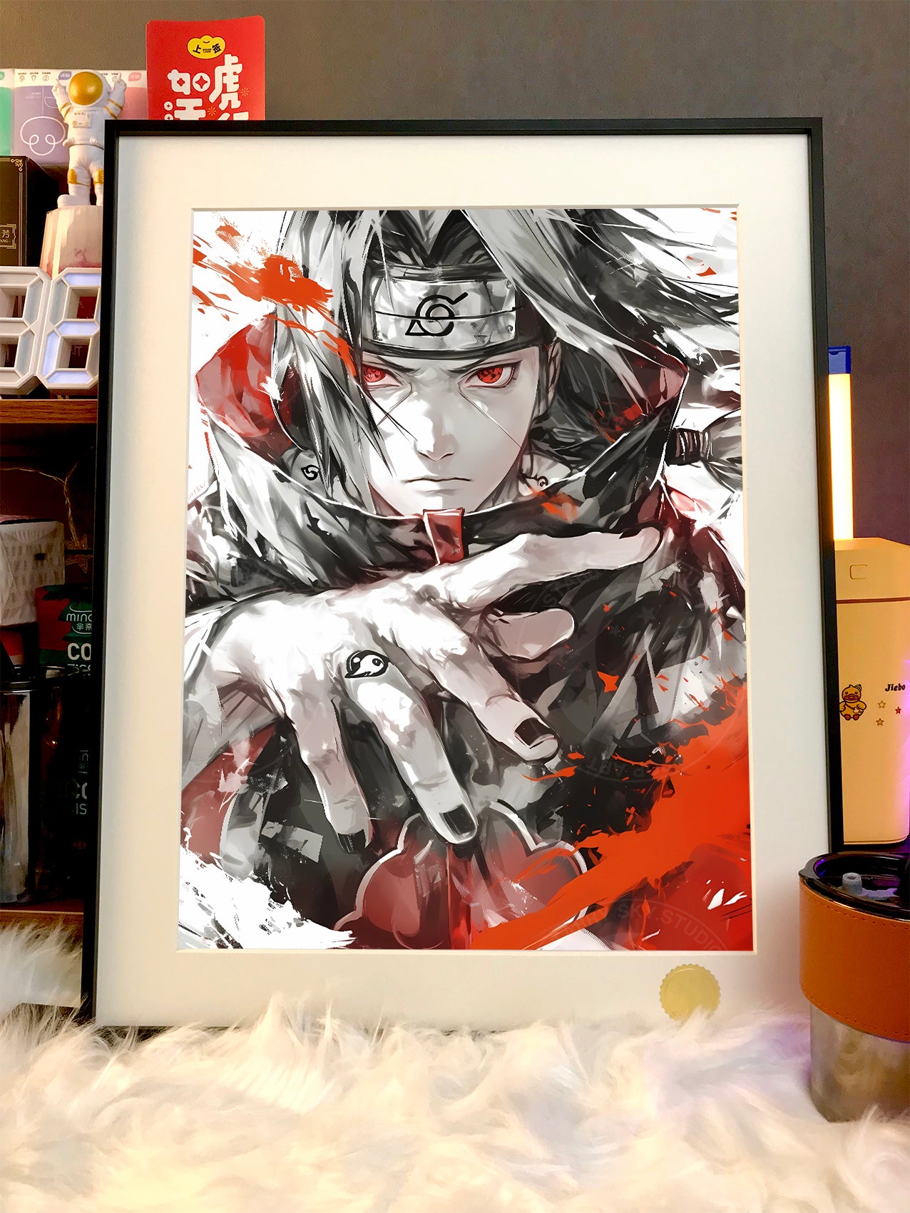 Xing Kong Studio - Ink Style Itachi Uchiha Poster Frame [2 Variants]
