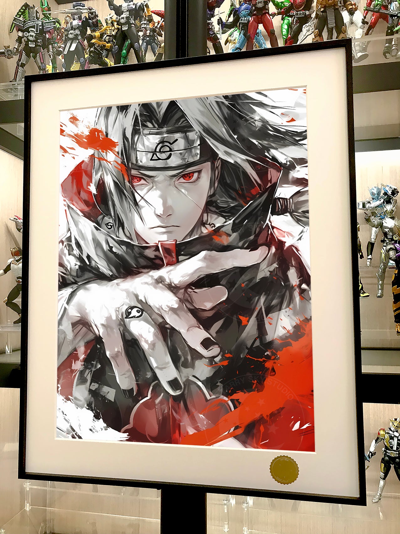 Xing Kong Studio - Ink Style Itachi Uchiha Poster Frame [2 Variants]