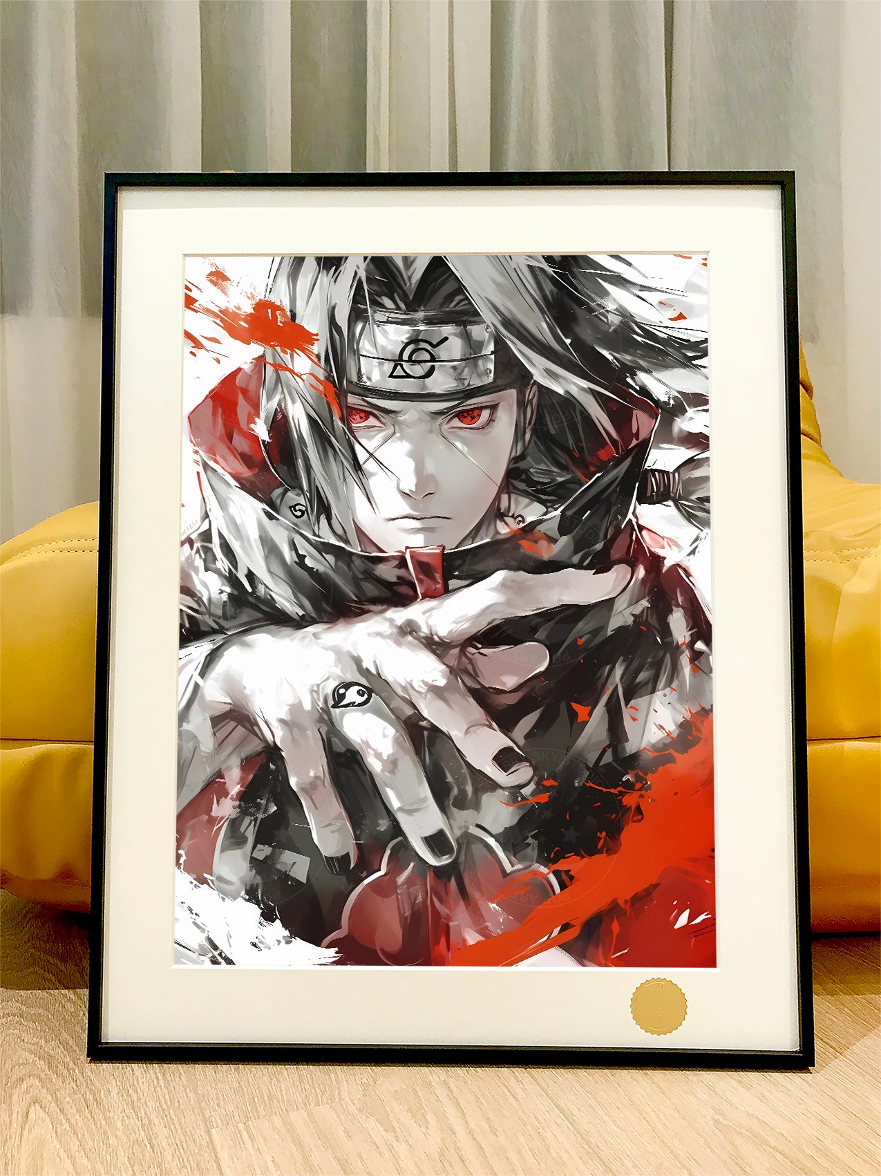 Xing Kong Studio - Ink Style Itachi Uchiha Poster Frame [2 Variants]