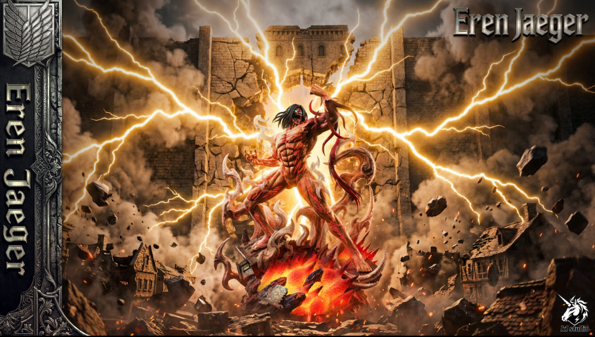K1 Studio - Roaring Eren Jaeger