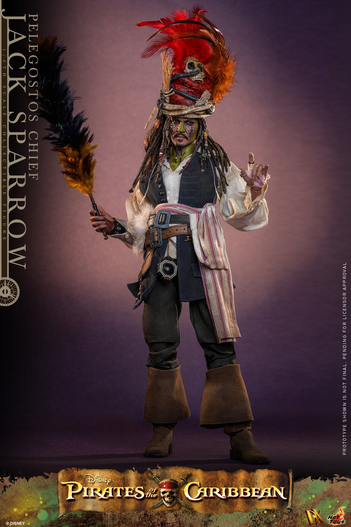 Hottoys - Man's Chest Pelegostos Chief Jack Sparrow [DX48] [Licensed]