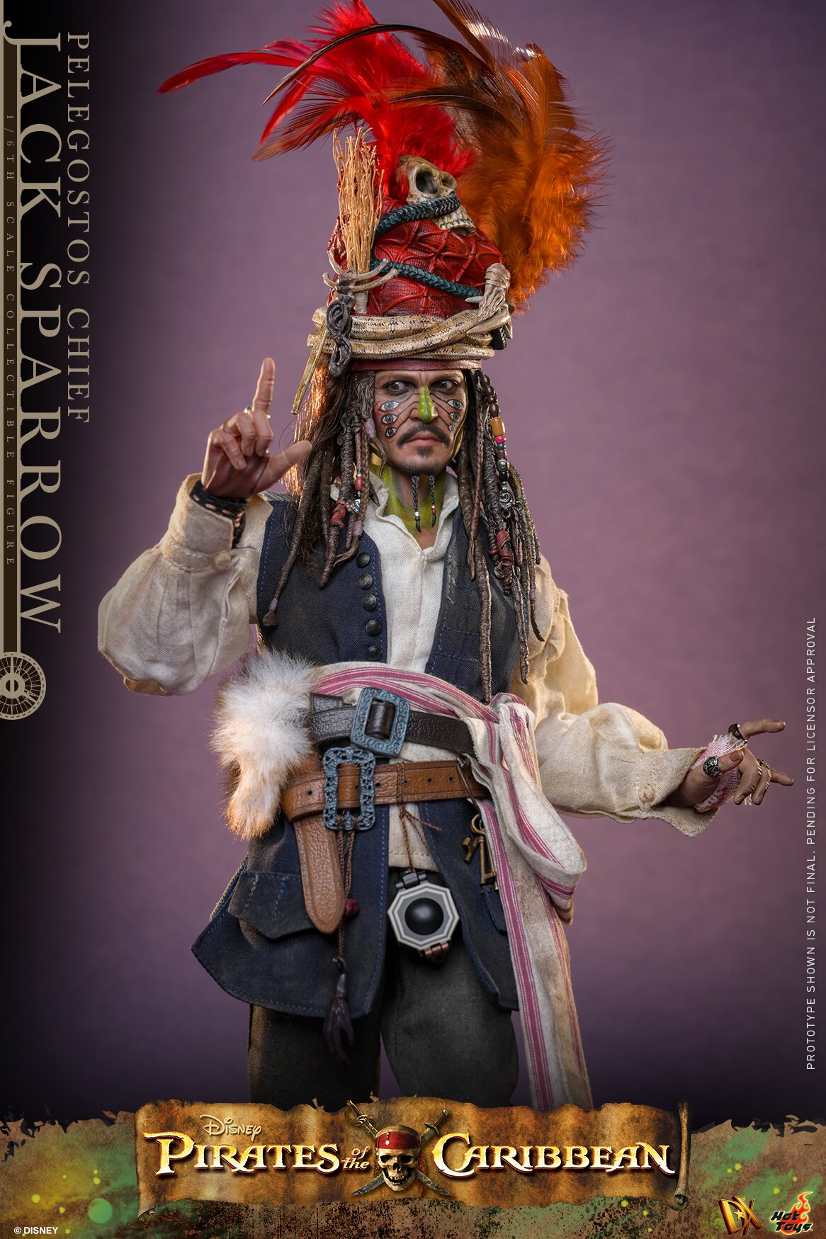 Hottoys - Man's Chest Pelegostos Chief Jack Sparrow [DX48] [Licensed]