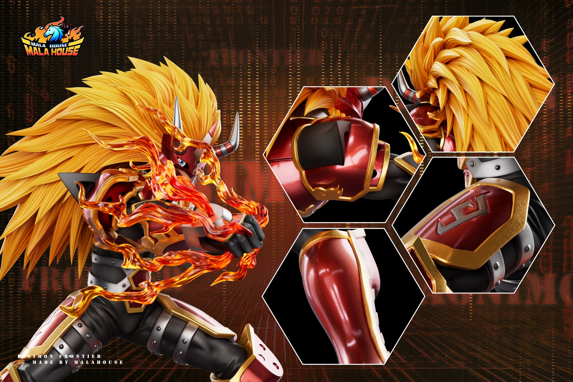 MALA House Studio - Agnimon X Wolfmon X Chackmon [3 Variants]