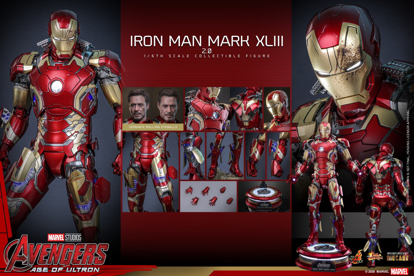 Hottoys - Iron Man Mark XLIII (2.0) [MMS865D80 / MMS866D81] [Licensed] [2 Variants]