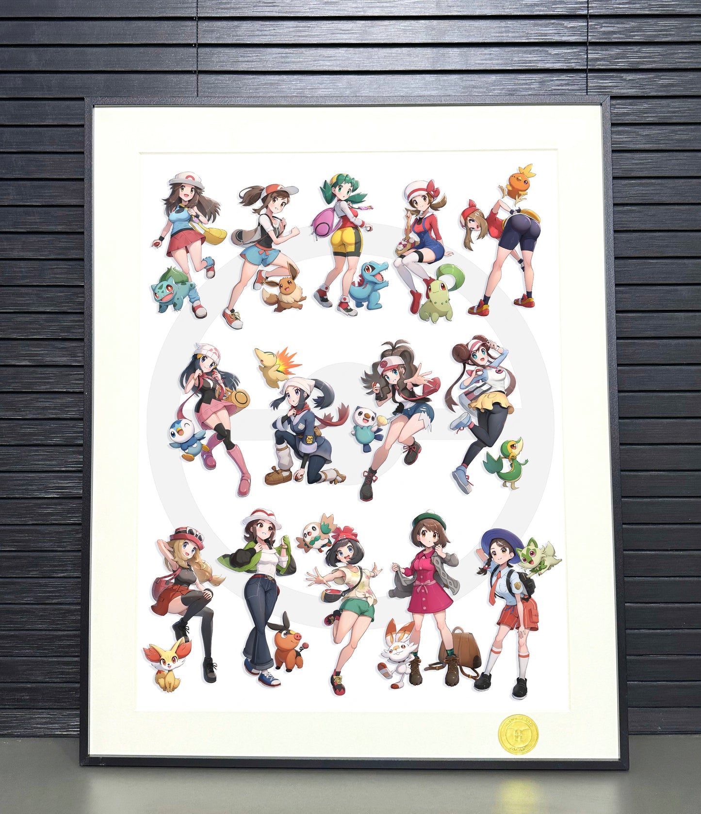 H-TWO Studio - Ancient Female Characters Poster Frame