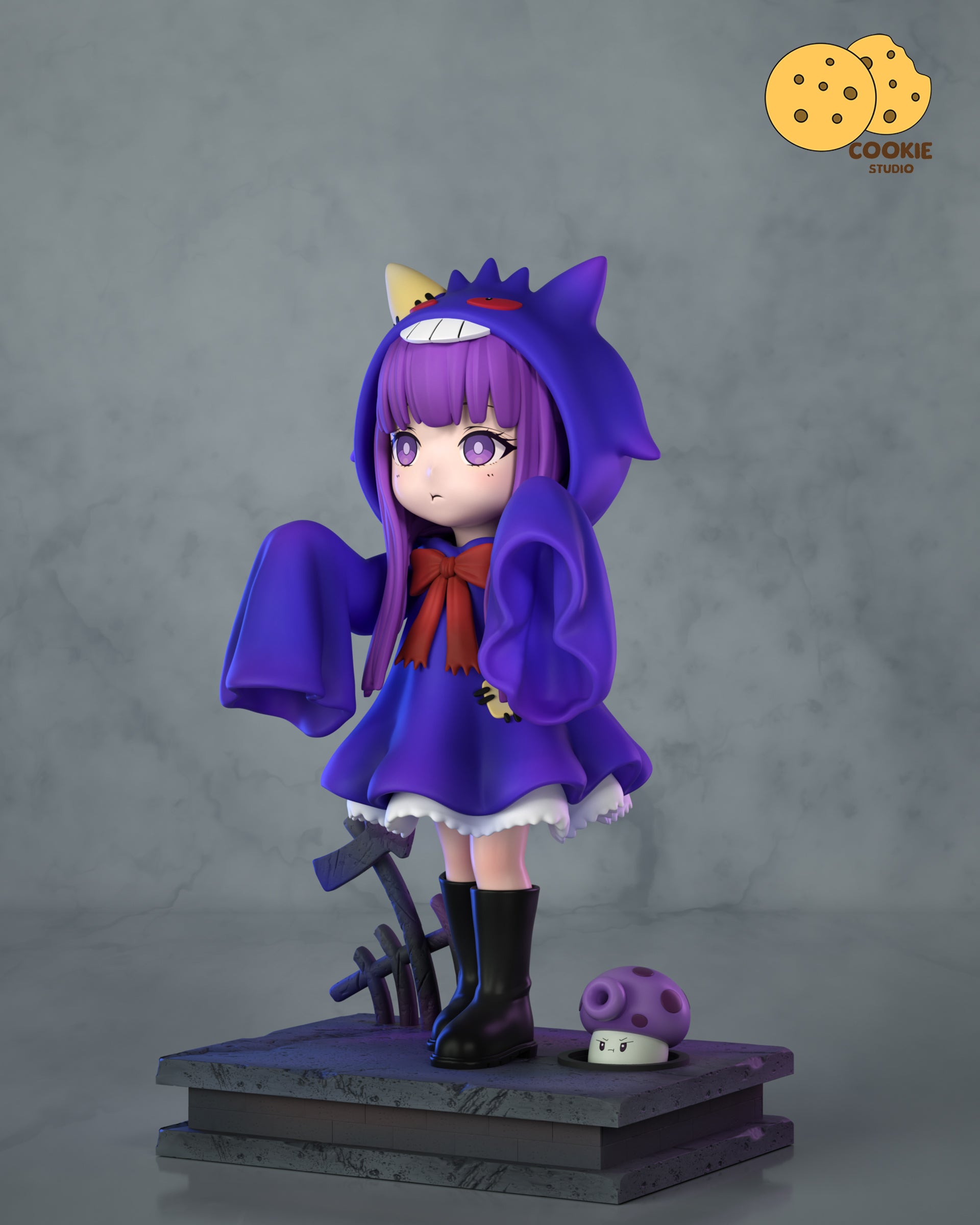 Cookie Studio - Fern Wearing Gengar Pajamas
