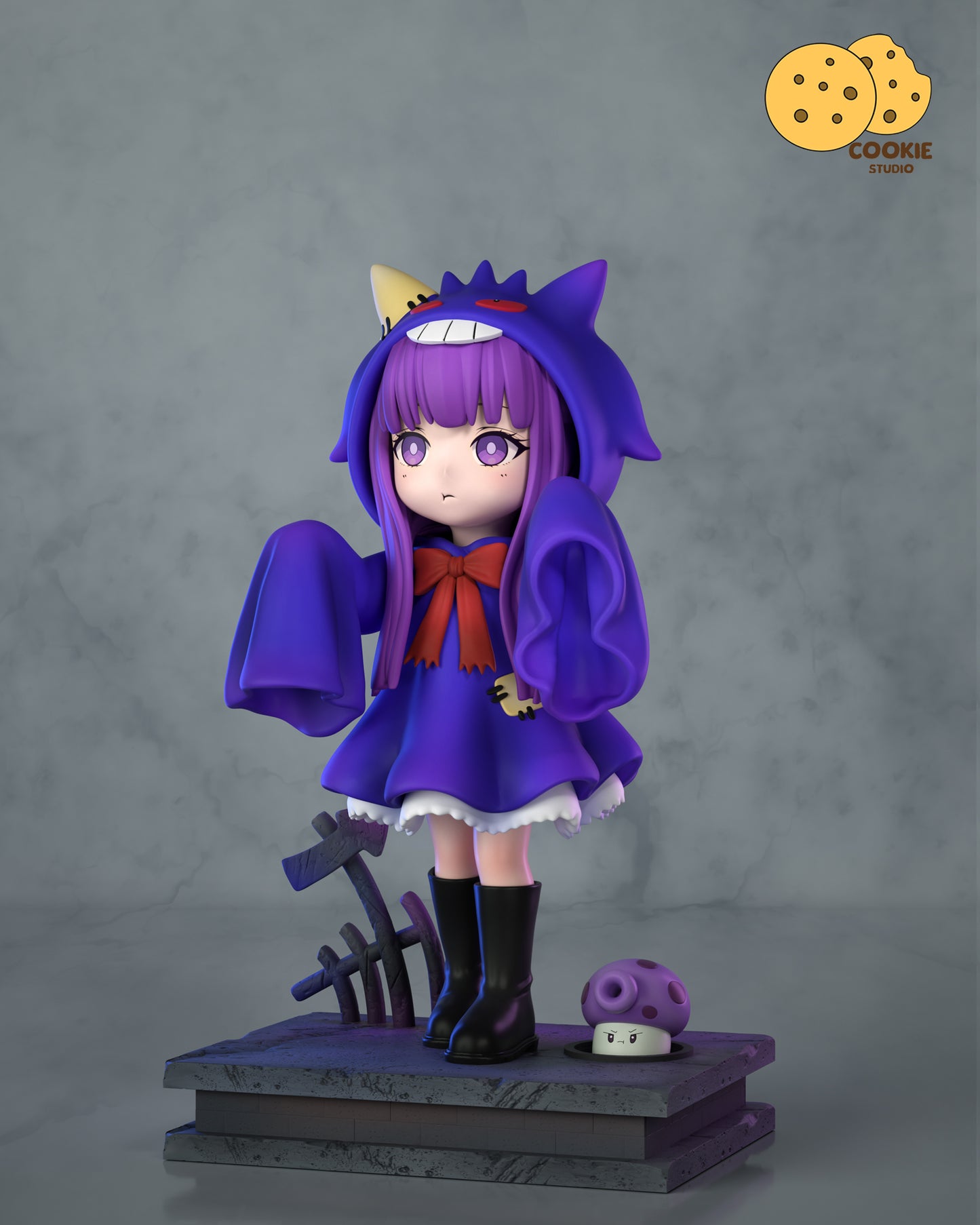 Cookie Studio - Fern Wearing Gengar Pajamas