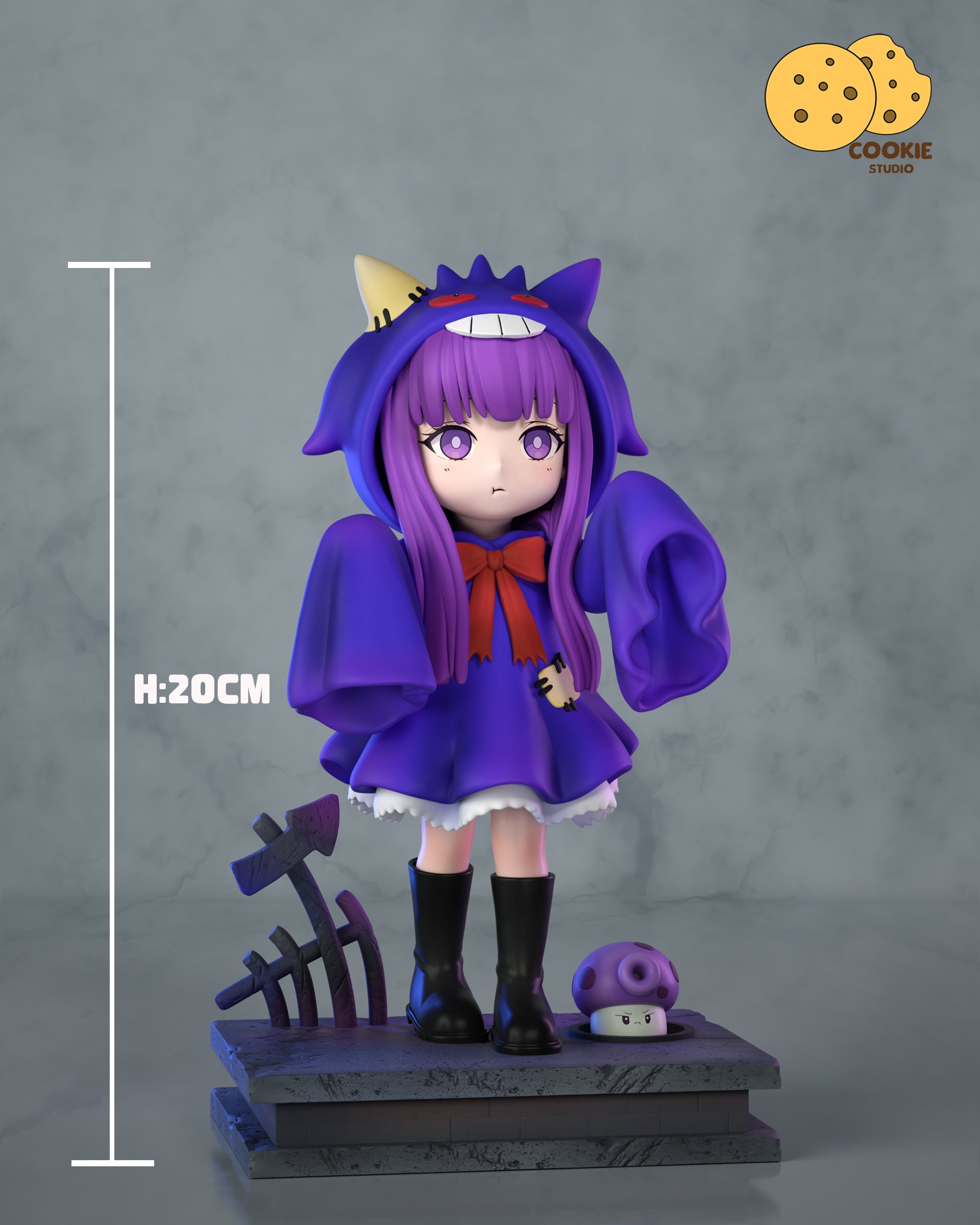 Cookie Studio - Fern Wearing Gengar Pajamas