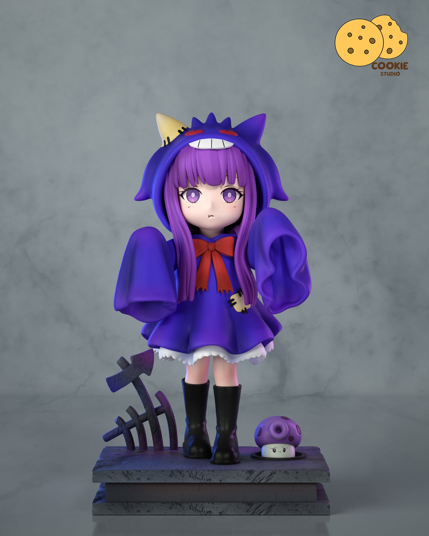 Cookie Studio - Fern Wearing Gengar Pajamas