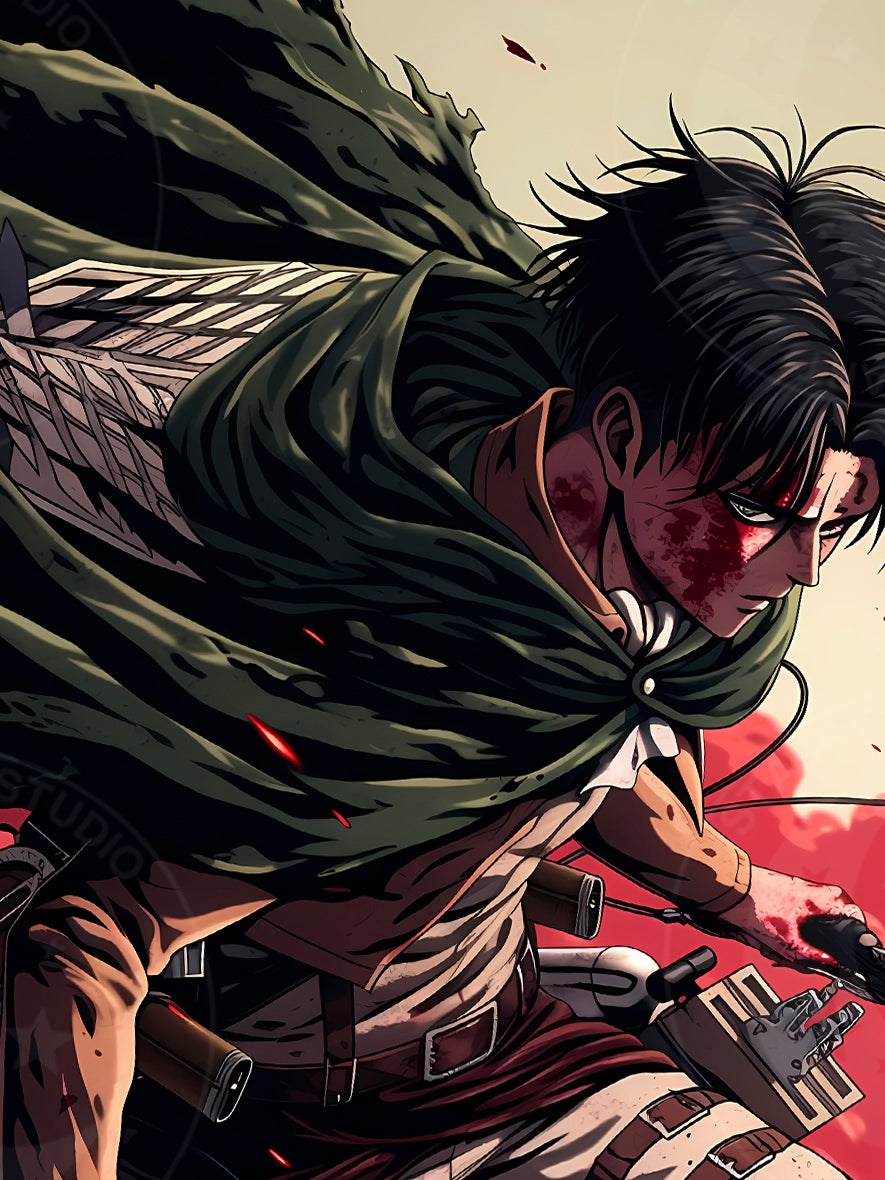 Xing Kong Studio - Bloody Levi Ackerman Poster Frame [2 Variants]