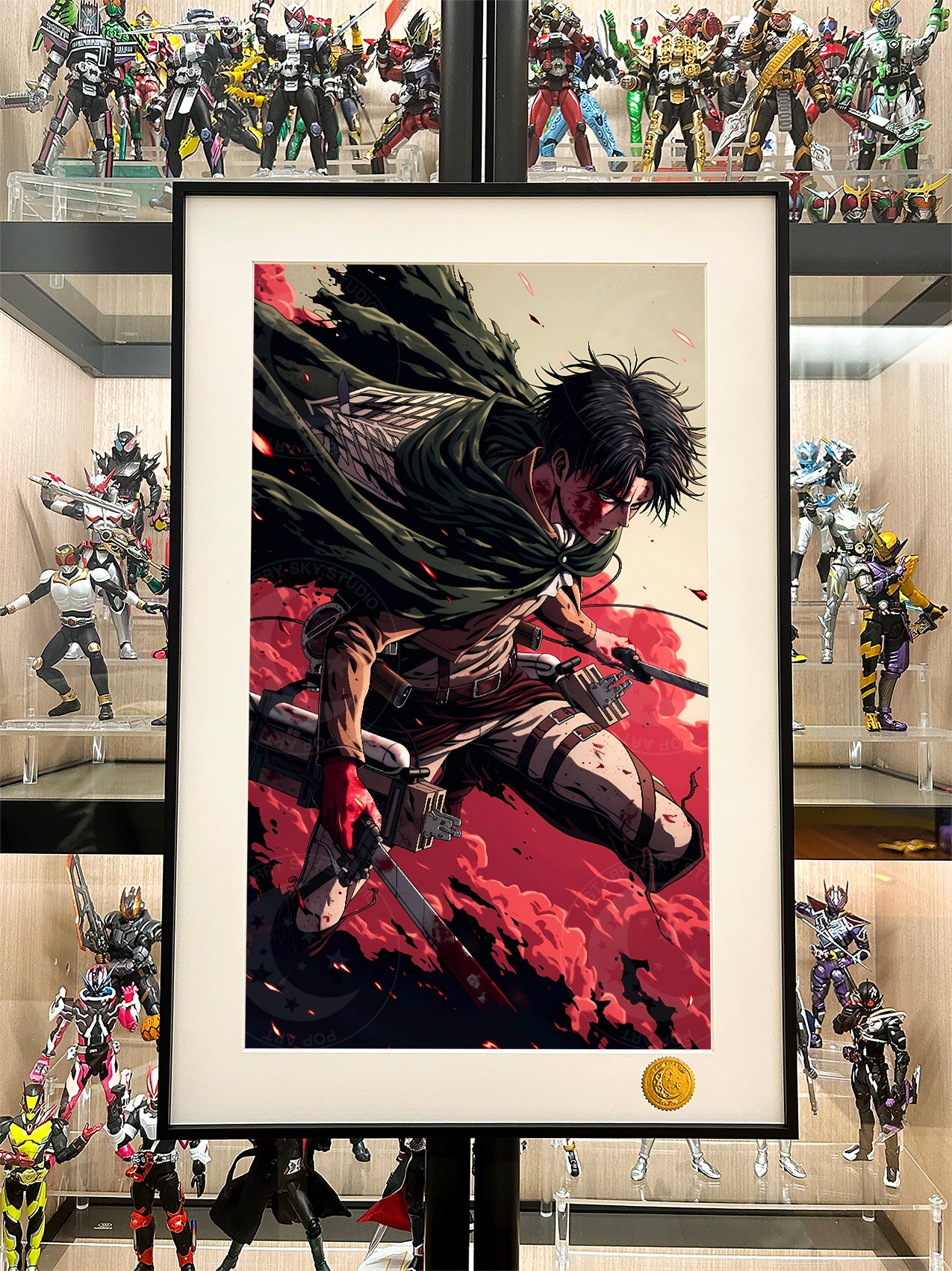 Xing Kong Studio - Bloody Levi Ackerman Poster Frame [2 Variants]