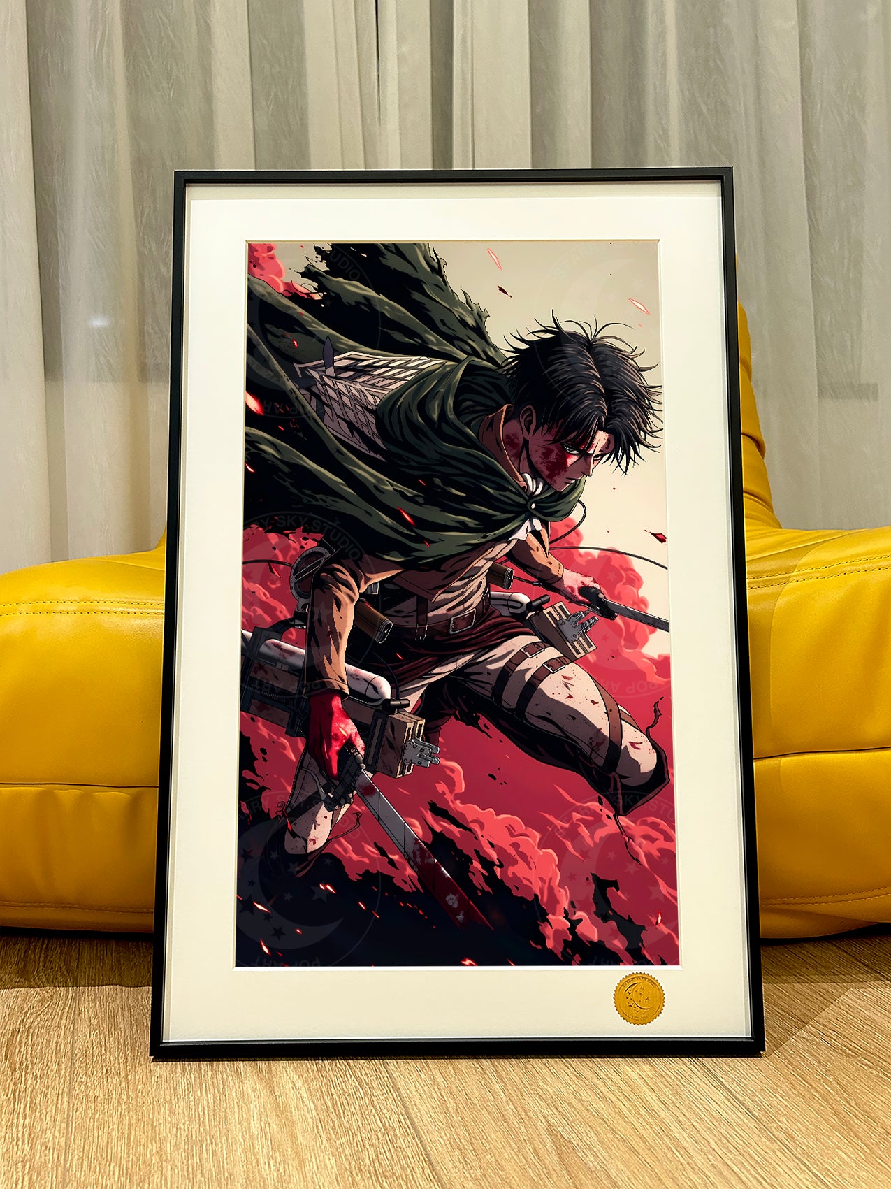 Xing Kong Studio - Bloody Levi Ackerman Poster Frame [2 Variants]