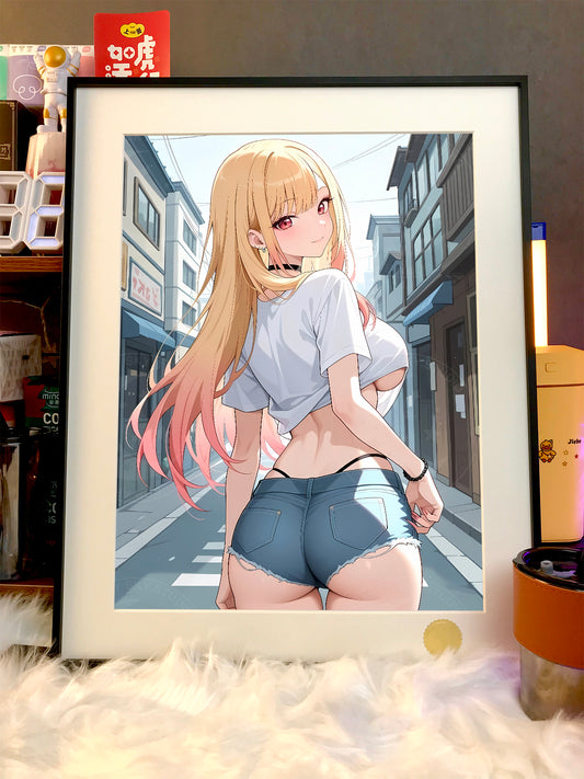 Xing Kong Studio - Looking Back Marin Kitagawa Poster Frame [2 Variants]