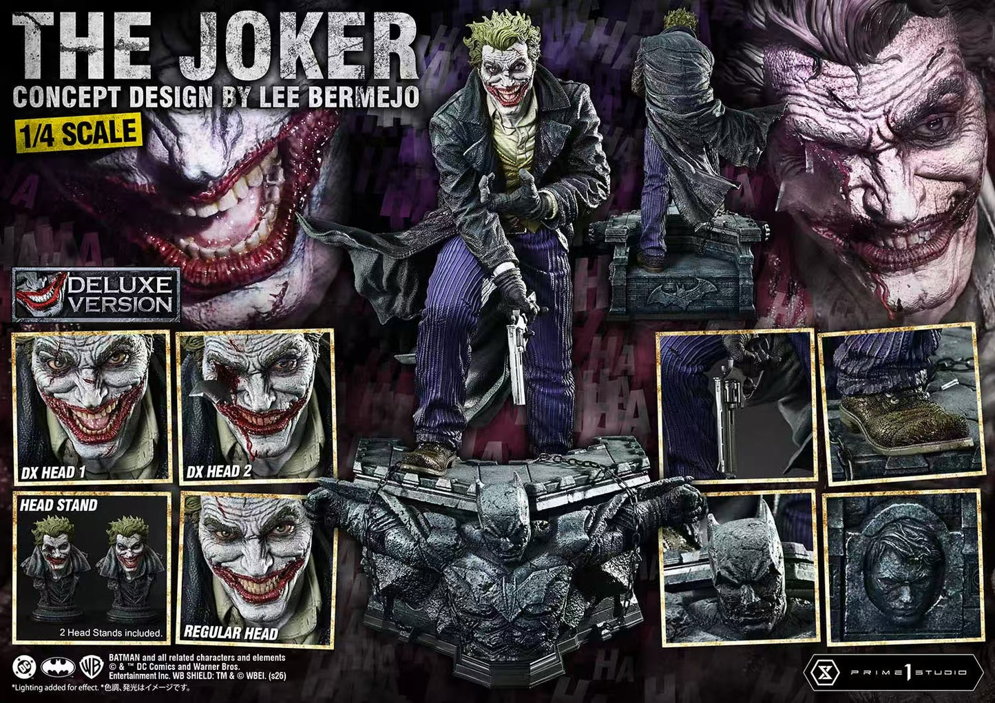 Prime 1 Studio - The Joker [UPMDC-15 / UPMDC-15DX / UPMDC-15DXS] [Licensed] [3 Variants]