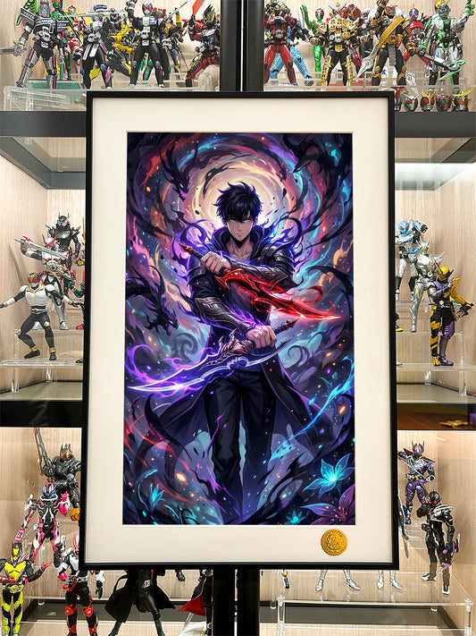 Xing Kong Studio - Dual Swords Sung Jinwoo Poster Frame [2 Variants]
