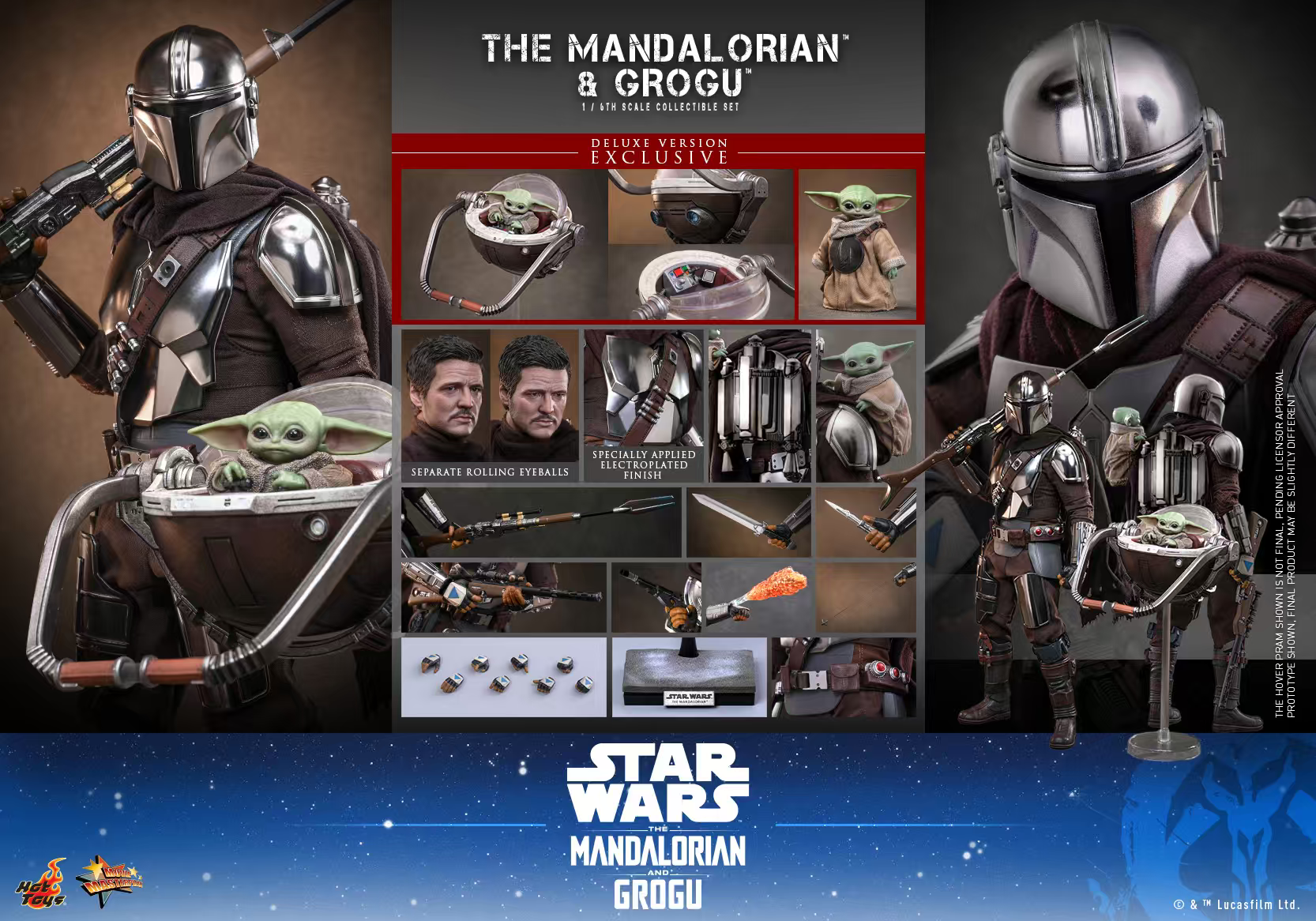Hottoys - The Mandalorian and Grogu [Licensed]